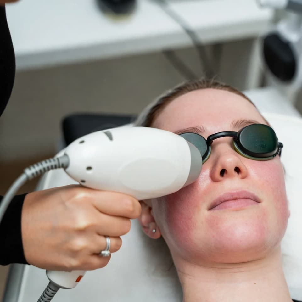 IPL treatment in clinic